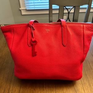 Fossil Red Shoulder Bag Purse